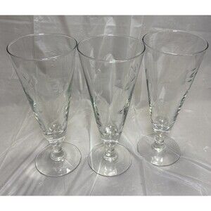 VTG Princess House Heritage Champagne Flutes- Set Of 3